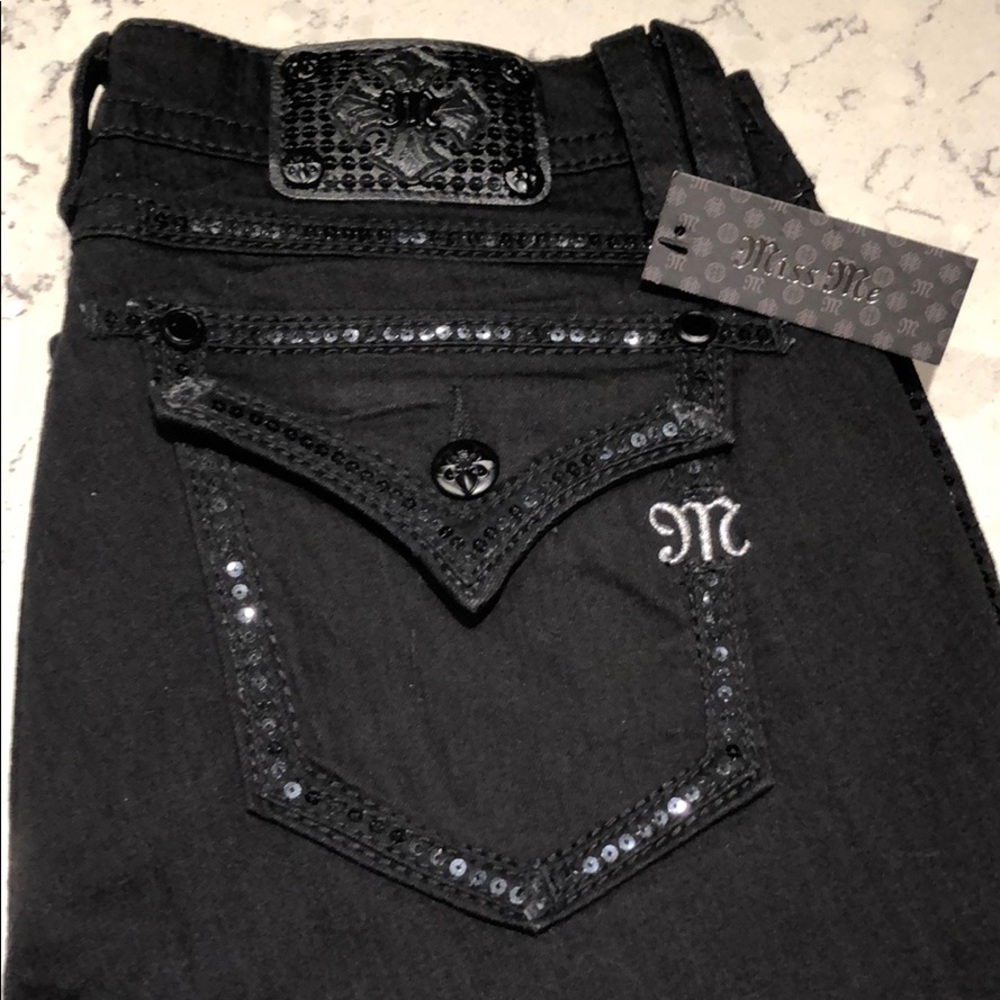 Miss Me Signature Skinny Black Jeans NWT SZ 31